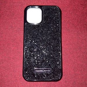 iPhone 12 Pro case black rhinestone